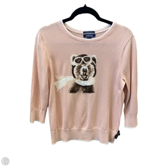 Top Long Sleeve By Lands End In Pink, Size: M