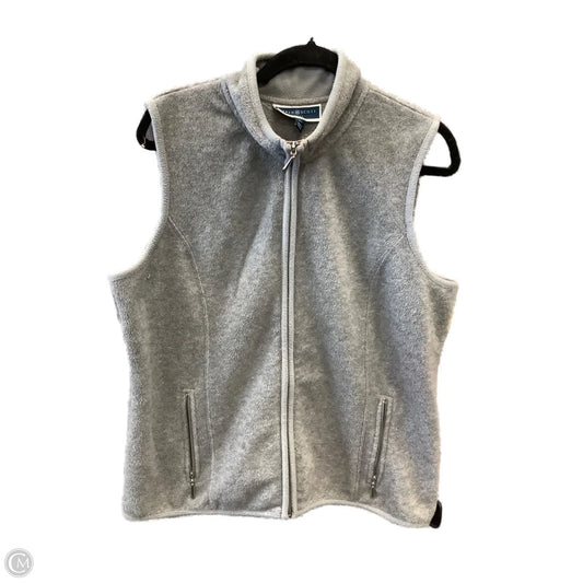Vest Fleece By Karen Scott In Grey, Size: Lp