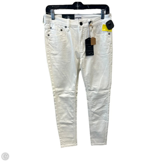 Jeans Skinny By Umgee In White Denim, Size: 8