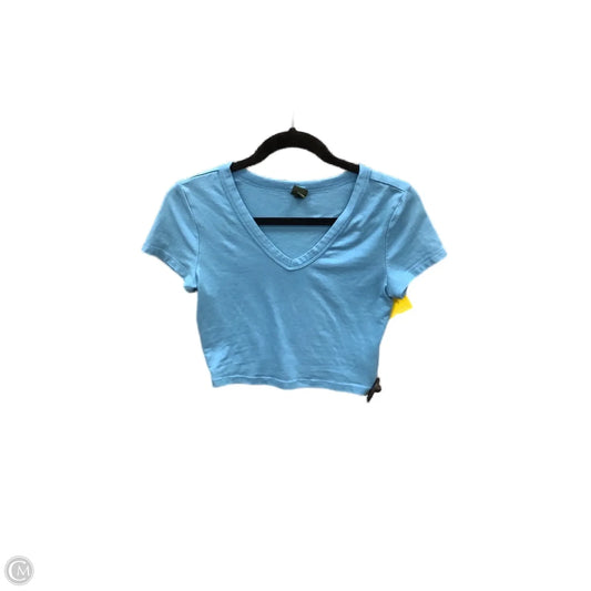 Top Short Sleeve By Wild Fable In Blue, Size: S