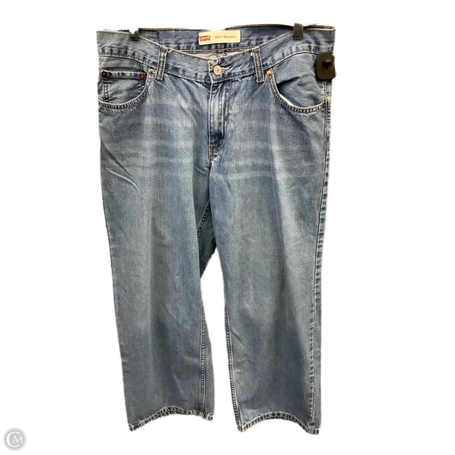 Jeans Wide Leg By Levis In Blue Denim, Size: 16