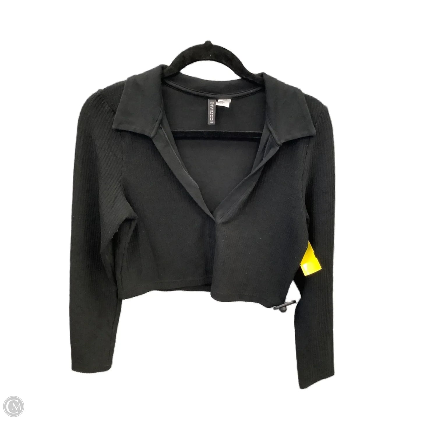 Top Long Sleeve By Divided In Black, Size: L