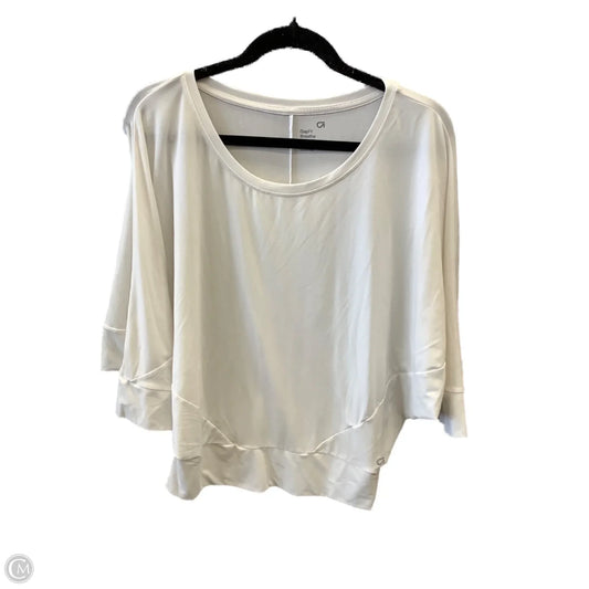 Athletic Top Short Sleeve By Gapfit In White, Size: M
