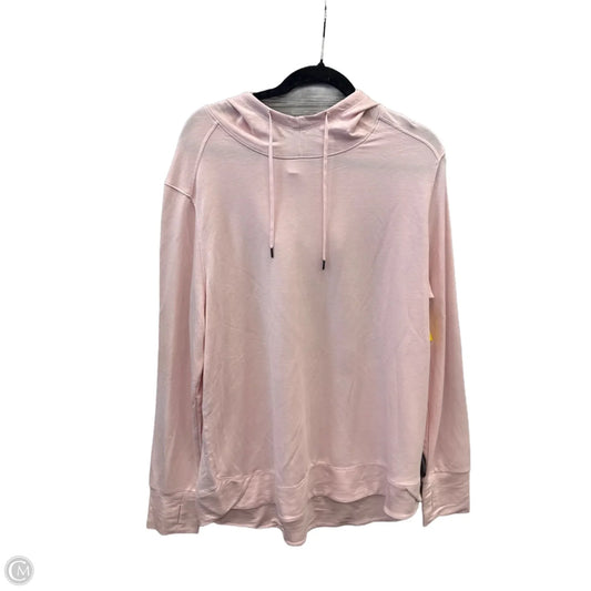 Athletic Top Long Sleeve Hoodie By Athletic Works In Pink, Size: Xl
