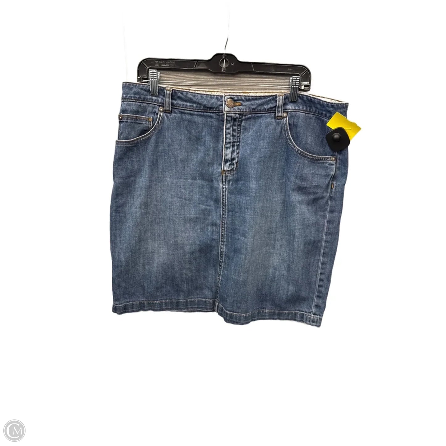 Skirt Mini & Short By Izod In Blue Denim, Size: 14