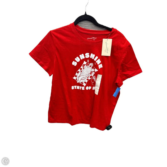 Top Short Sleeve By Universal Thread In Red, Size: L