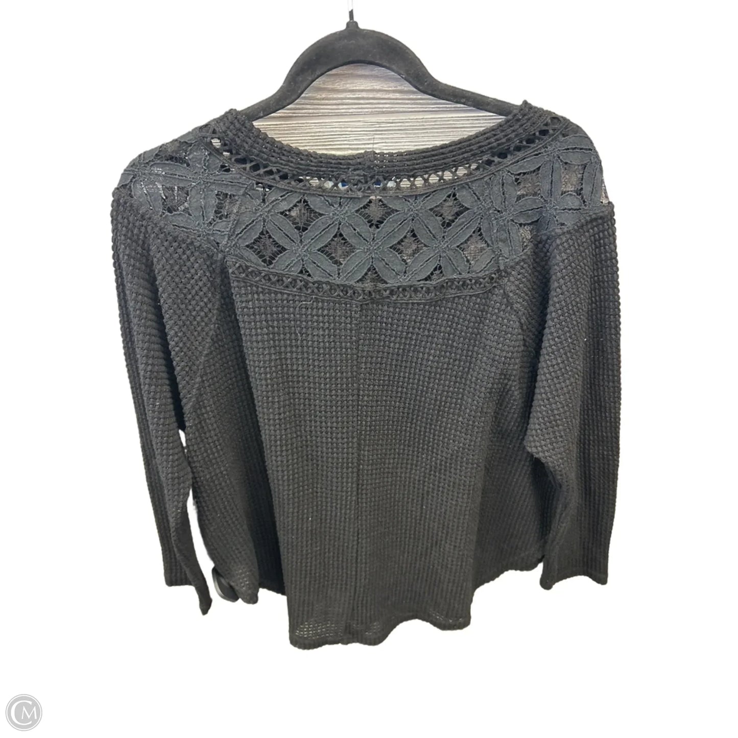 Top Long Sleeve By She + Sky In Black, Size: S