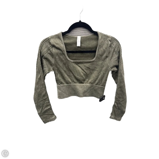 Athletic Top Long Sleeve Crewneck By Offline By Aerie In Green, Size: M