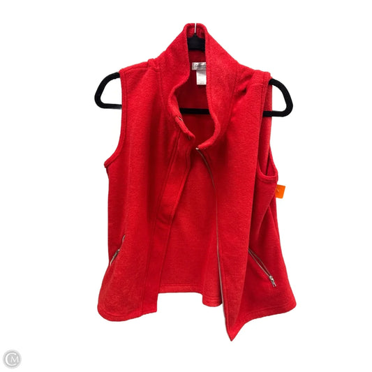 Vest Fleece By Coldwater Creek In Red, Size: M
