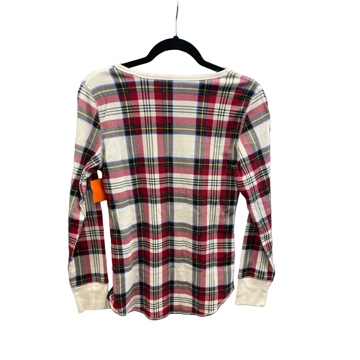 Top Long Sleeve By Old Navy In Plaid Pattern, Size: M