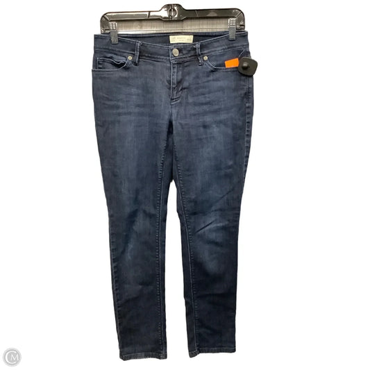 Jeans Straight By J. Jill In Blue Denim, Size: 2