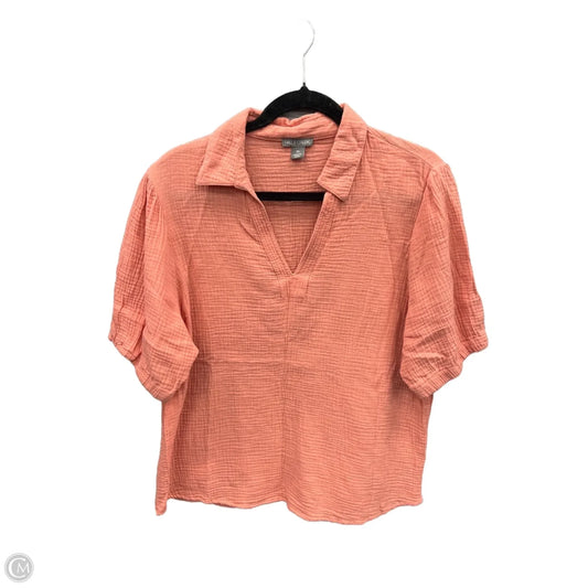 Top Short Sleeve By Falls Creek In Orange, Size: Xl