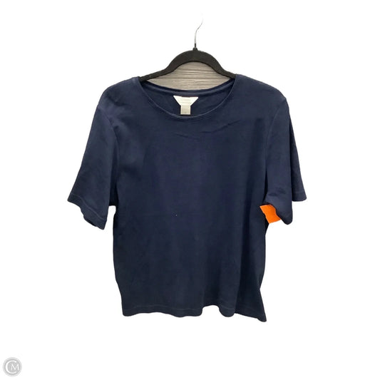 Top Short Sleeve By Cj Banks In Navy, Size: Xl