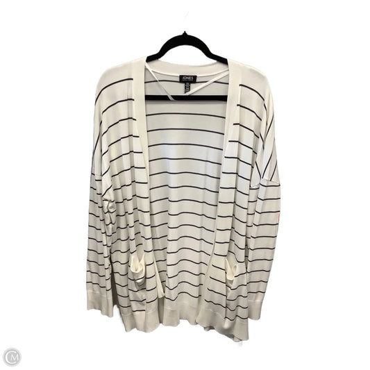 Cardigan By Jones New York In Striped Pattern, Size: Xl