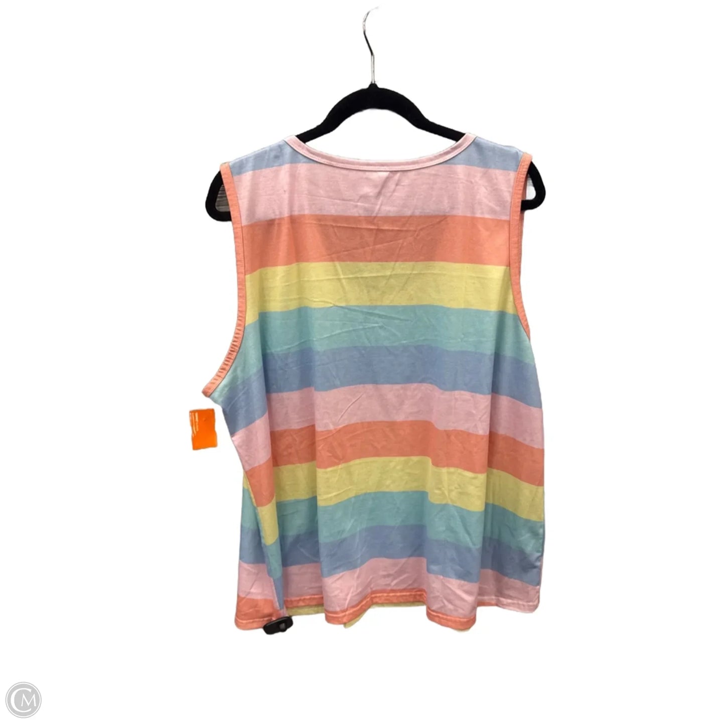 Top Sleeveless By Cme In Rainbow Print, Size: 3x