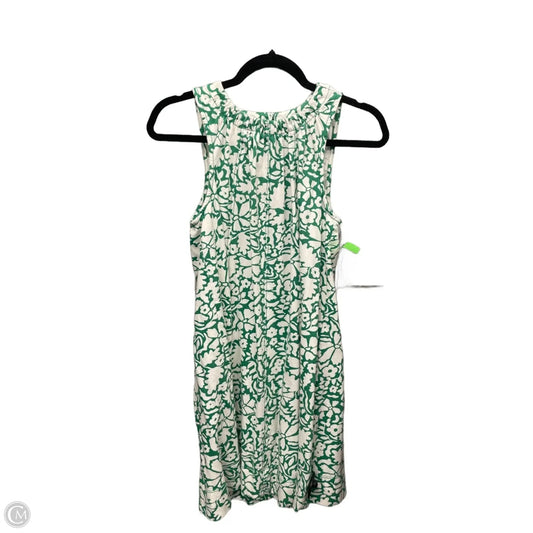 Dress Casual Short By Loft In Green & White, Size: Mp