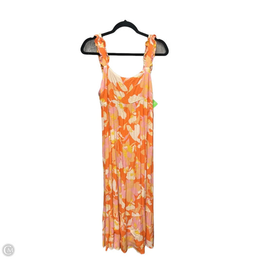 Dress Casual Maxi By Clothes Mentor In Orange, Size: L