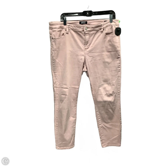 Jeans Skinny By Buffalo David Bitton In Pink, Size: 14