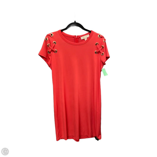 Dress Casual Midi By Michael By Michael Kors In Pink, Size: M