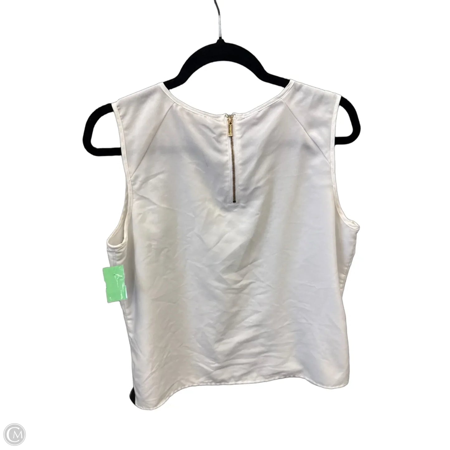 Top Sleeveless By Calvin Klein In White, Size: L