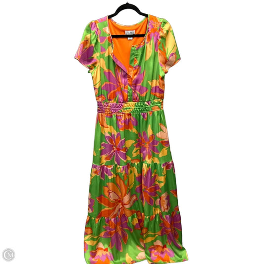 Dress Casual Maxi By Nicole Miller In Multi-colored, Size: L