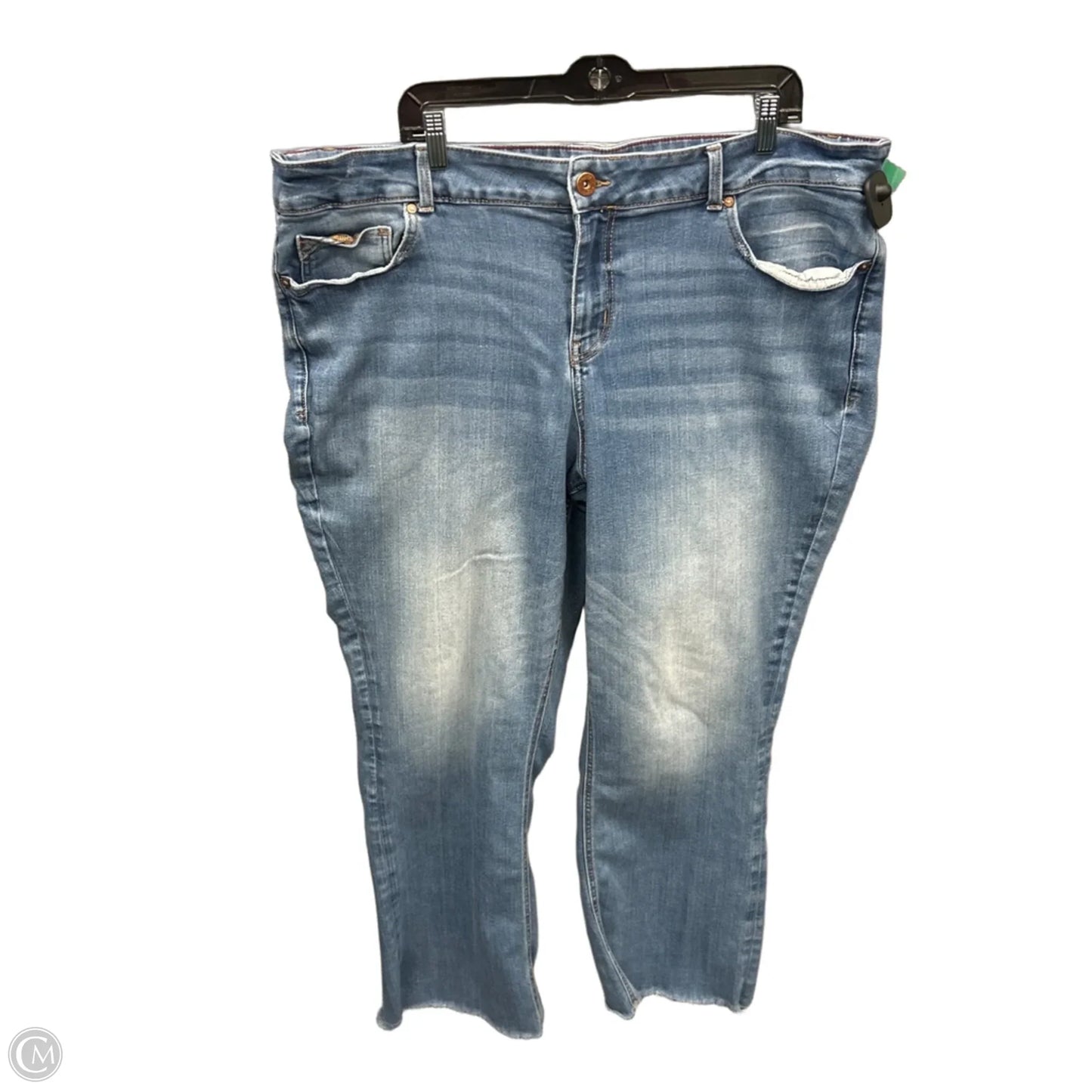 Jeans Straight By Edgely In Blue Denim, Size: 24
