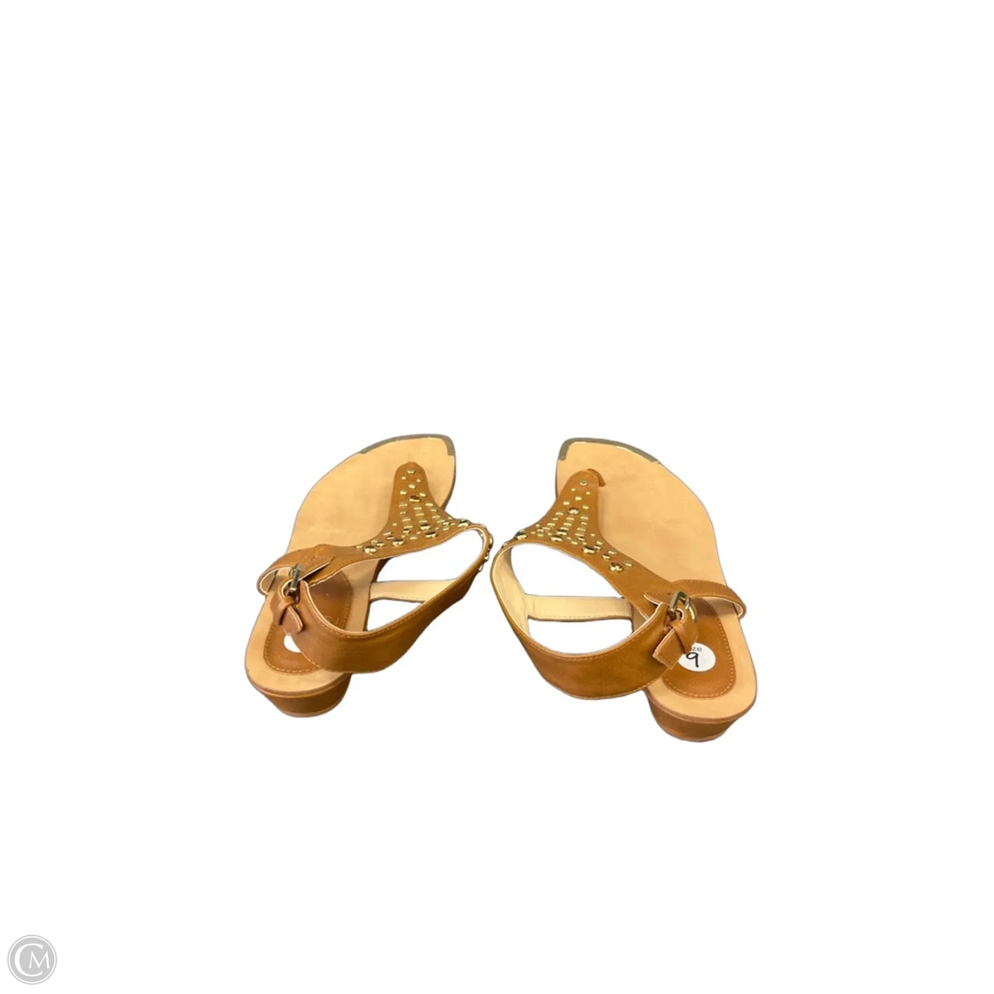 Sandals Flats By Isola In Brown, Size: 9