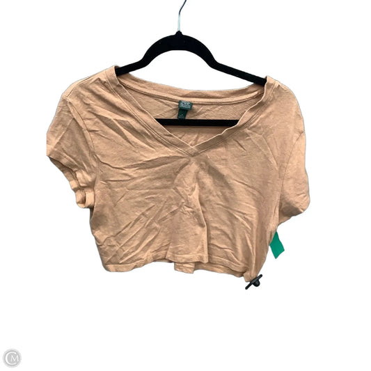 Top Short Sleeve By Wild Fable In Brown, Size: M