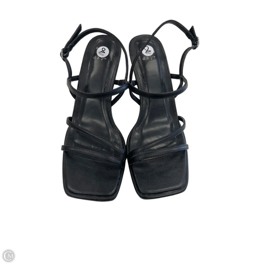 Sandals Heels Kitten By A New Day In Black, Size: 8