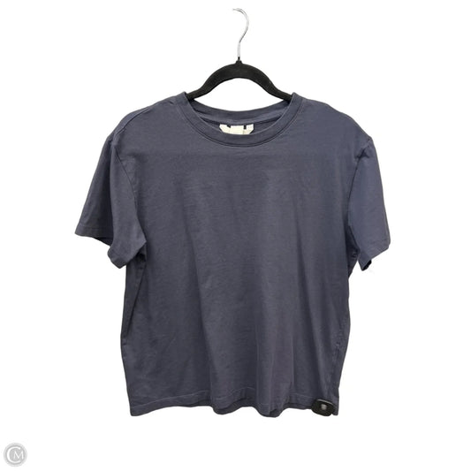 Top Short Sleeve Basic By H&m In Blue, Size: M