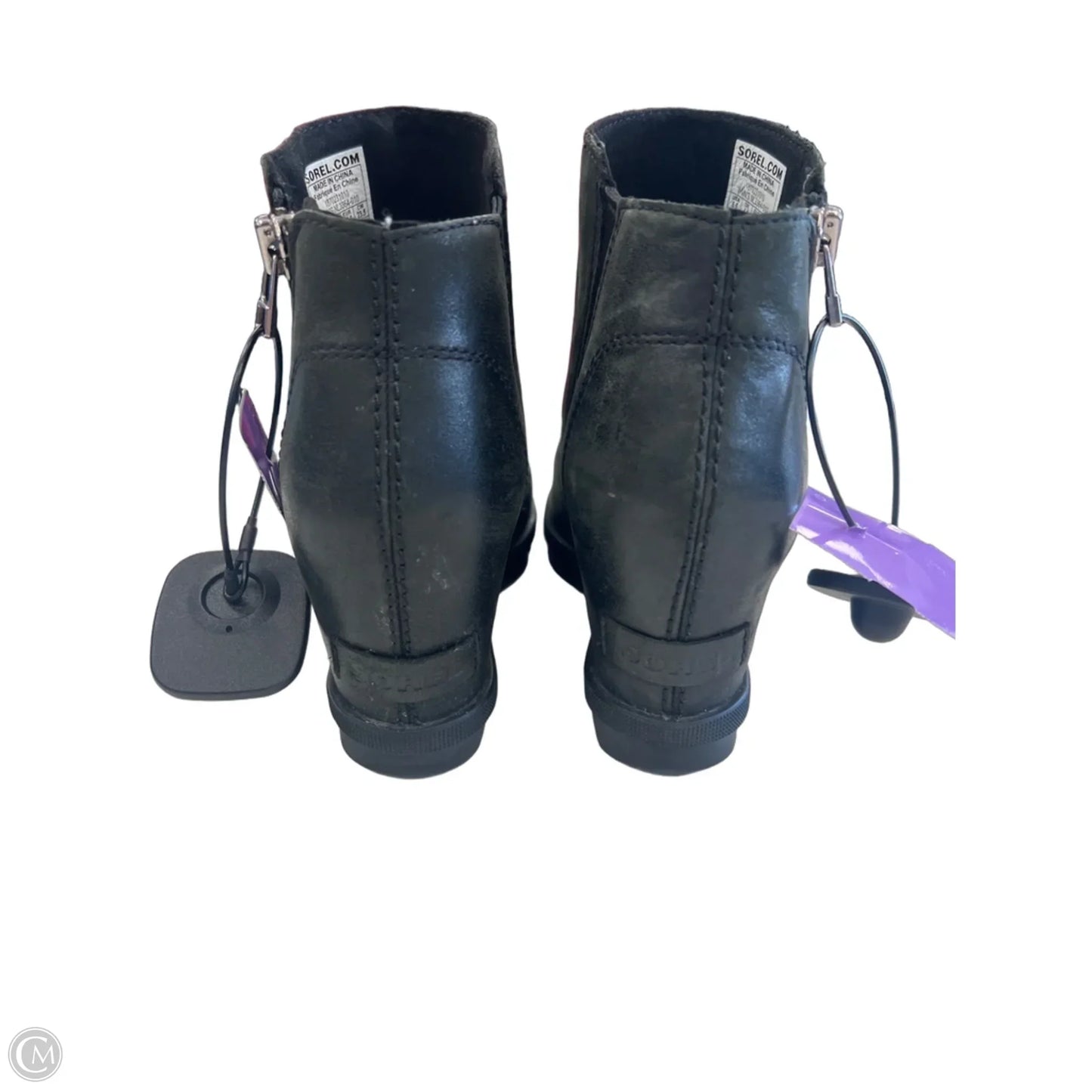 Boots Ankle Heels By Sorel In Black, Size: 6.5