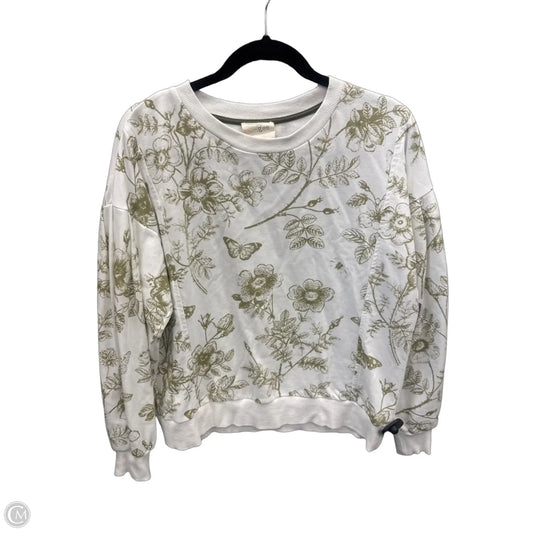 Top Long Sleeve By Umgee In Green & White, Size: S
