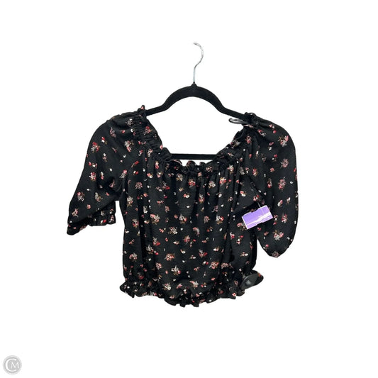 Top Short Sleeve By Express In Black, Size: M