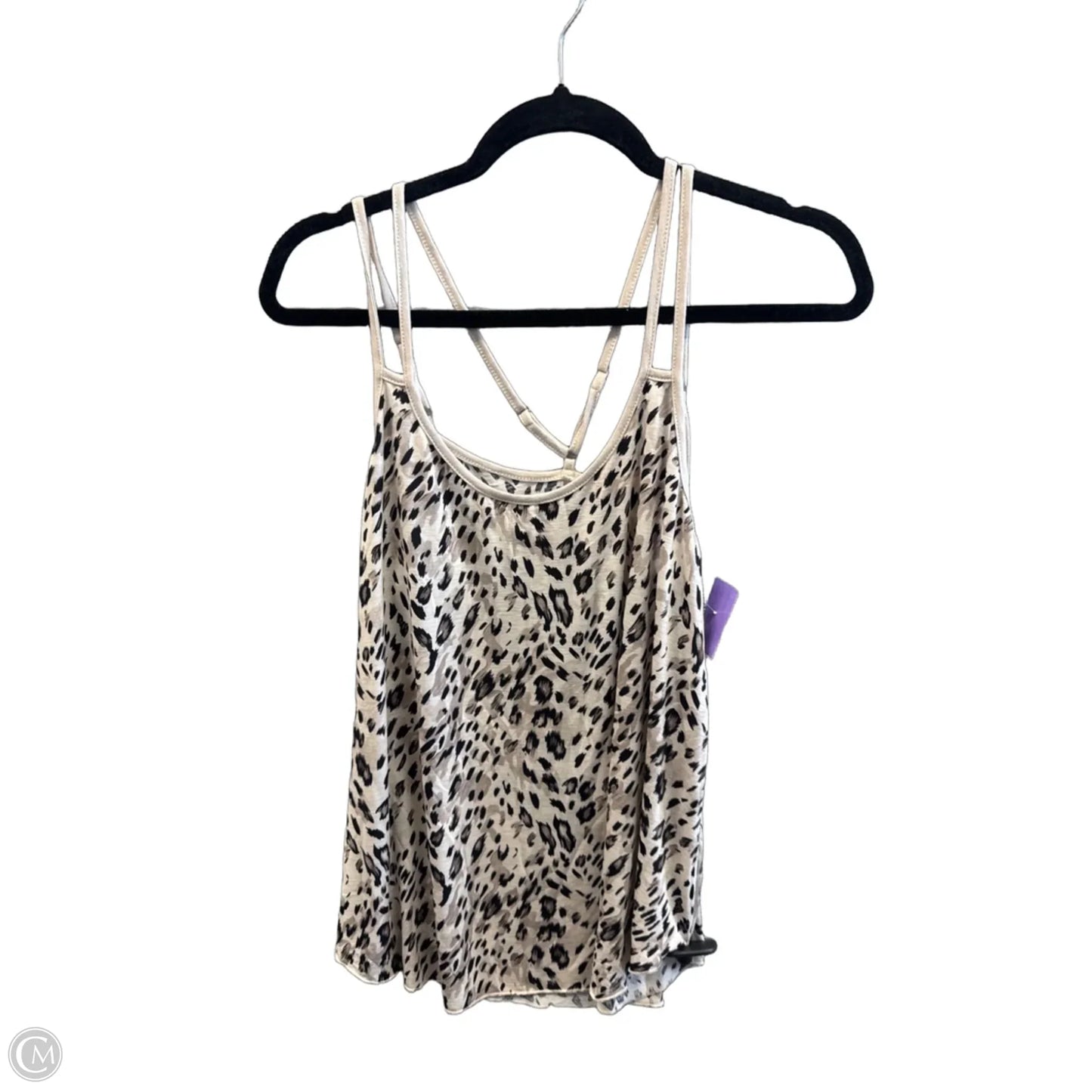 Top Sleeveless By Clothes Mentor In Leopard Print, Size: M