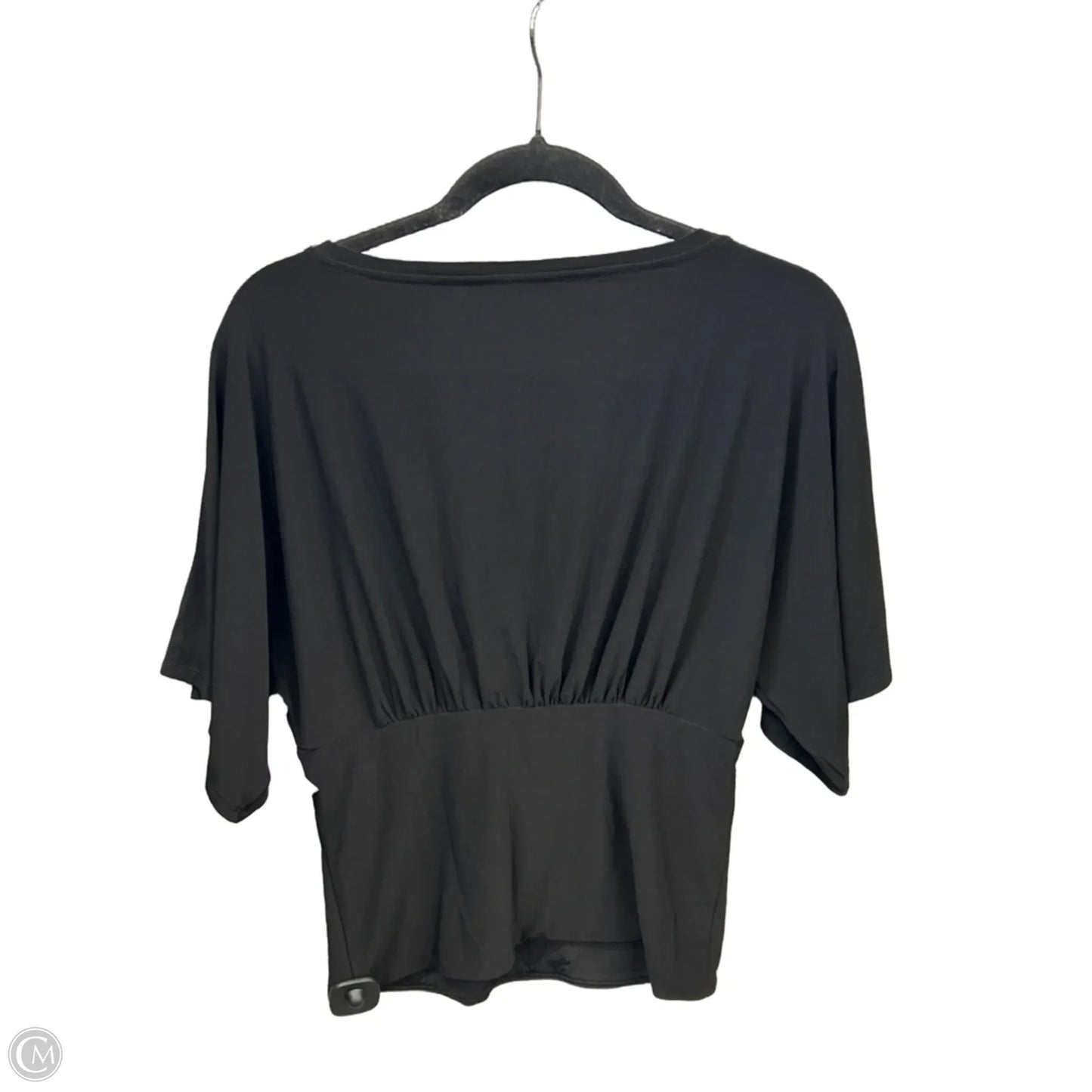 Top Short Sleeve Basic By White House Black Market In Black, Size: S