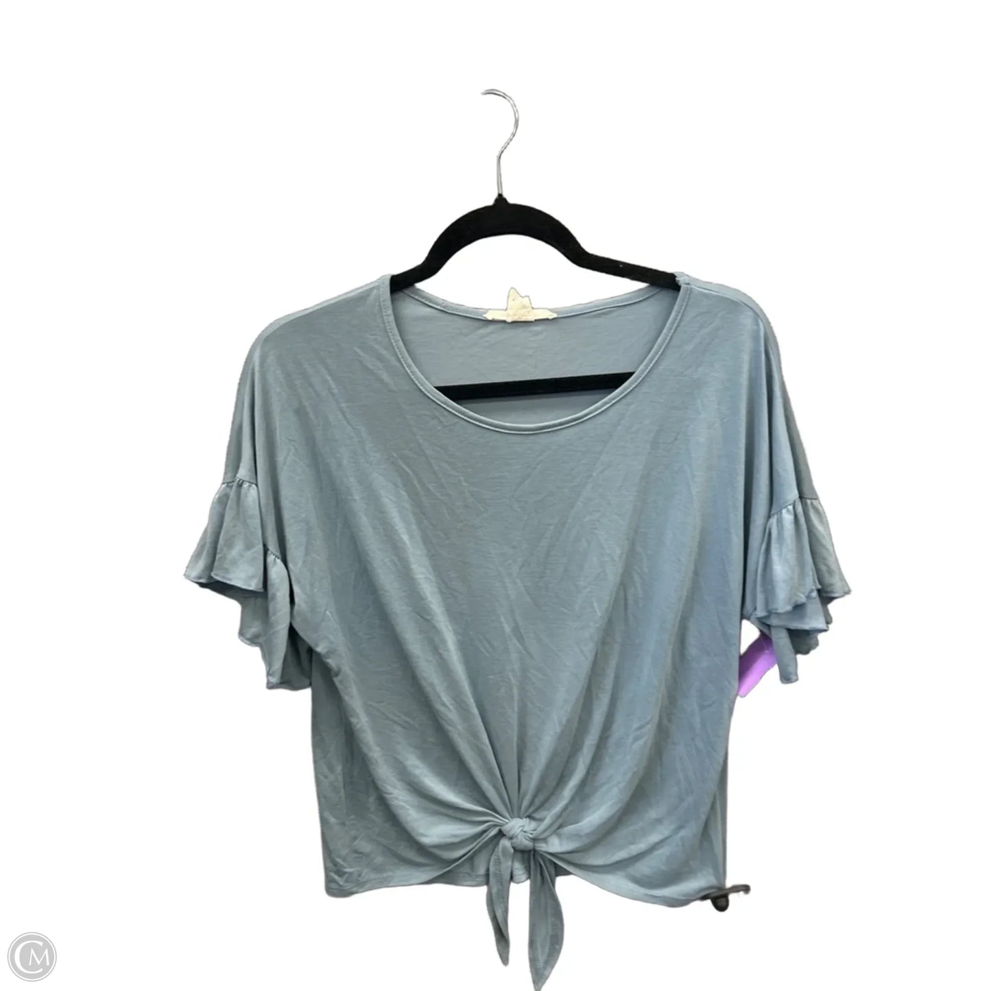 Top Short Sleeve By Caution To The Wind In Blue, Size: M