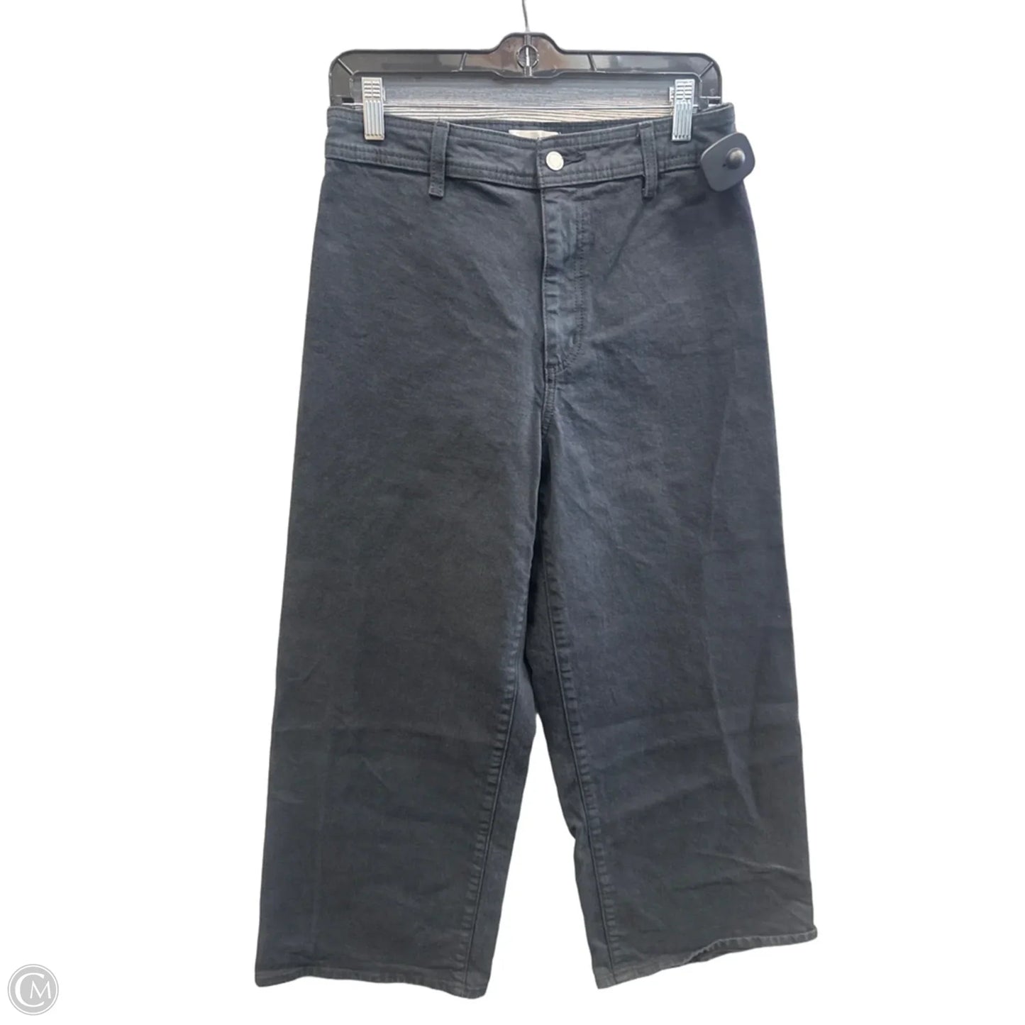 Jeans Wide Leg By Universal Thread In Black Denim, Size: 8