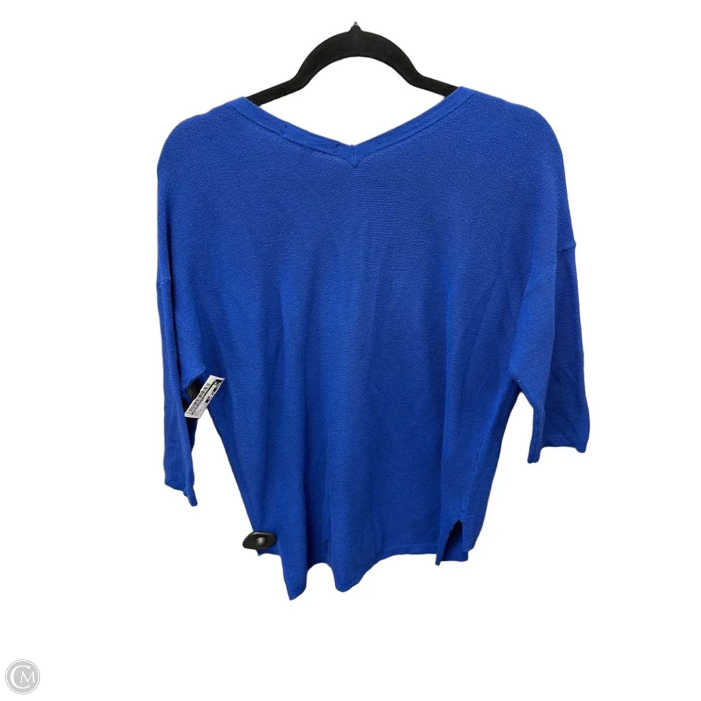 Top 3/4 Sleeve By Banana Republic In Blue, Size: M