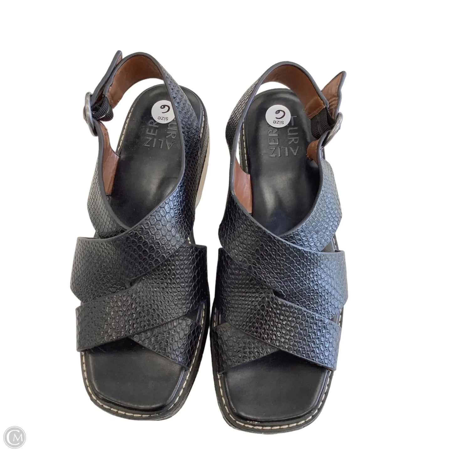 Sandals Heels Platform By Naturalizer In Black, Size: 6