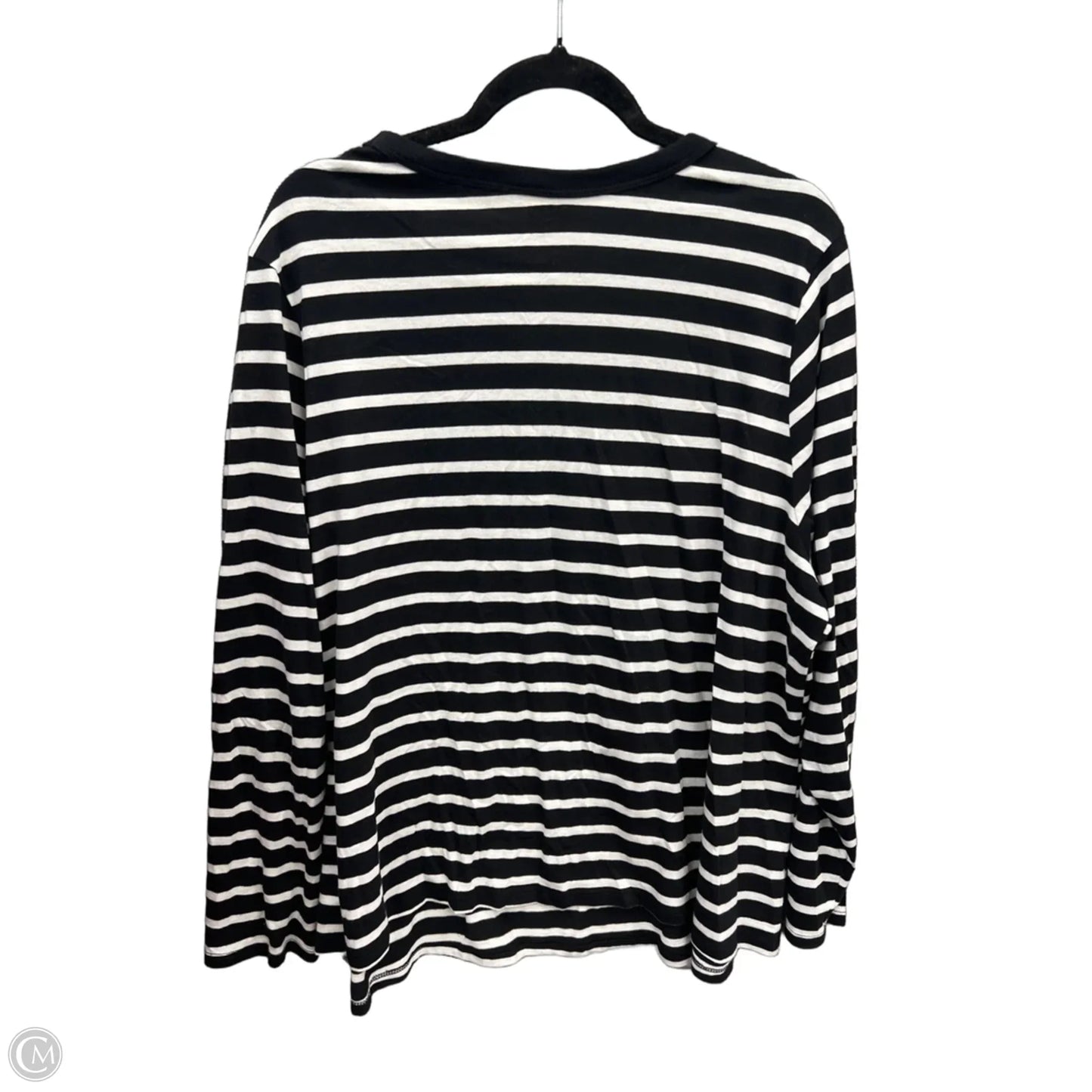 Top Long Sleeve By Old Navy In Black & White, Size: 2x