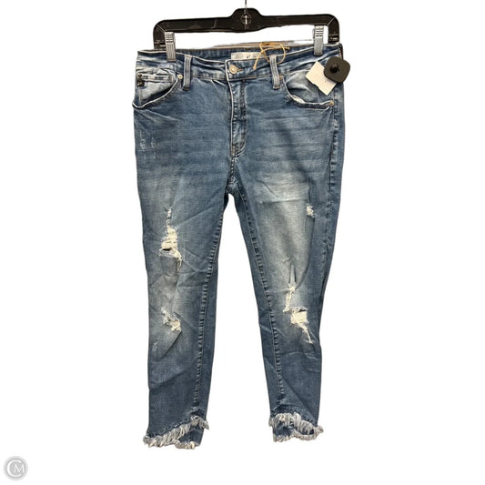 Jeans Skinny By Kancan In Blue Denim, Size: 10
