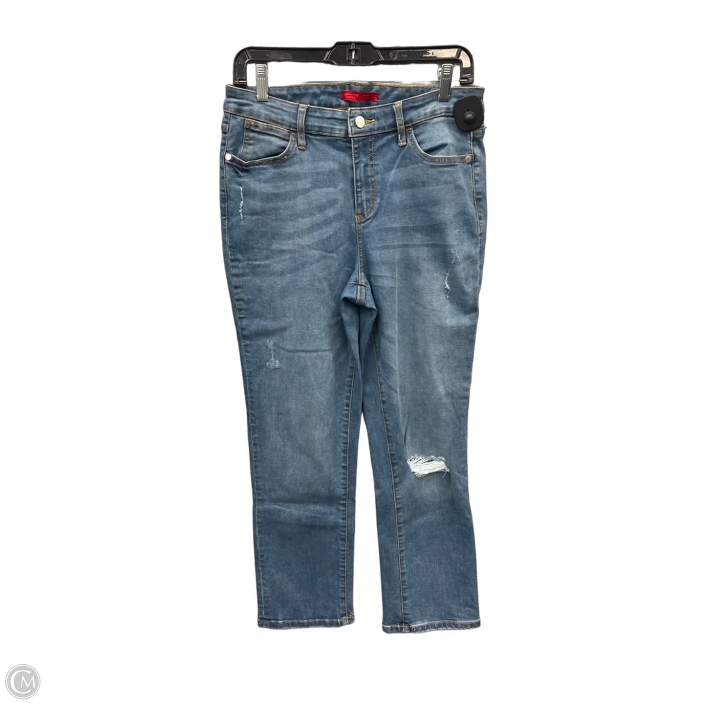 Jeans Straight By Jennifer Lopez In Blue Denim, Size: 12