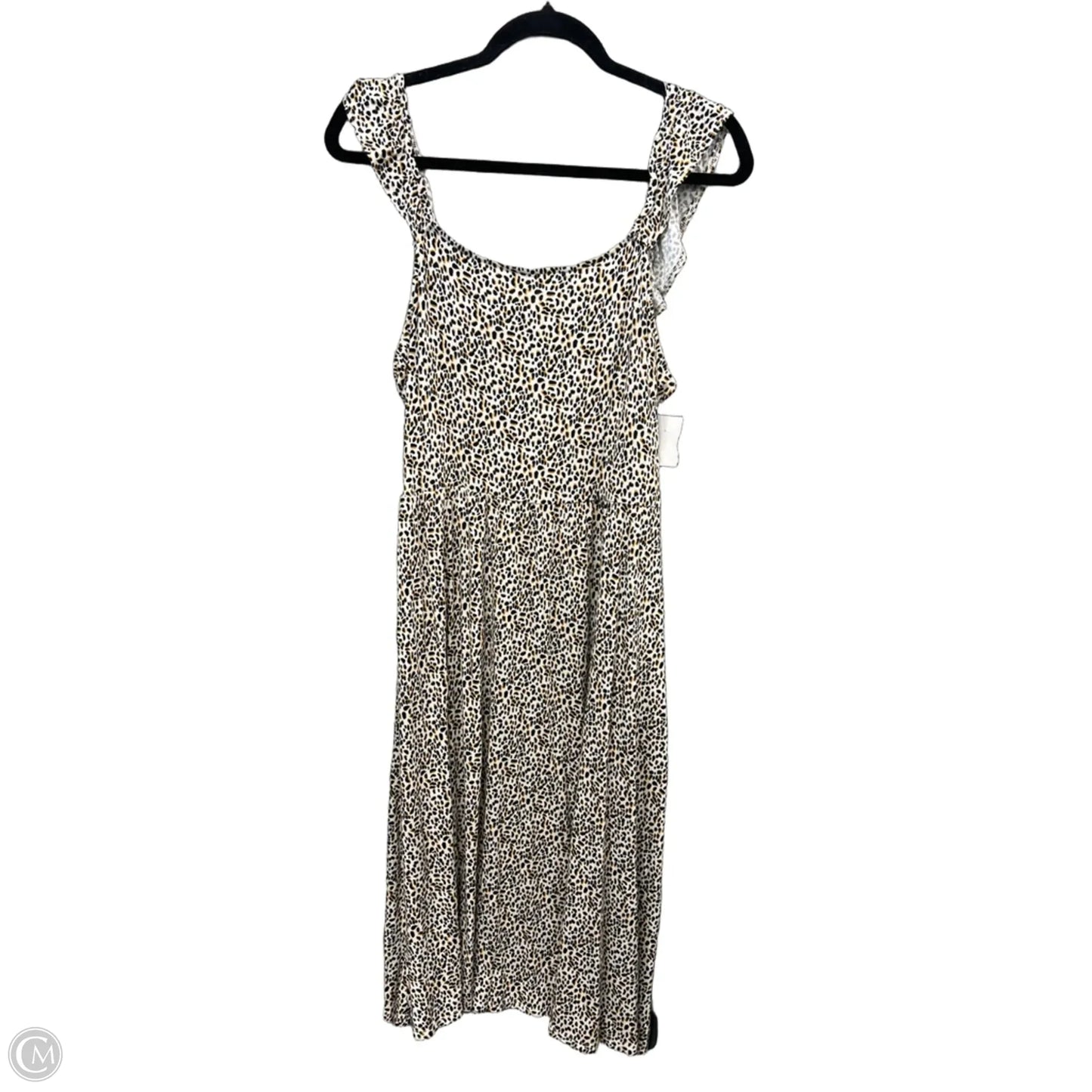 Dress Casual Midi By Maurices In Animal Print, Size: L