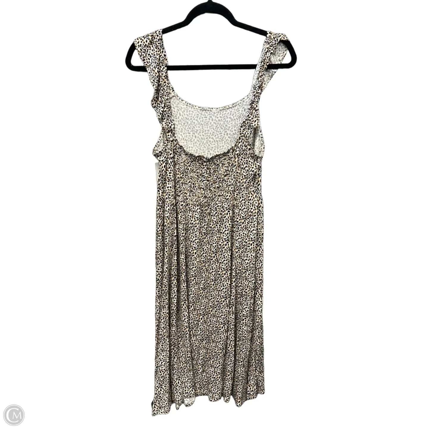 Dress Casual Midi By Maurices In Animal Print, Size: L