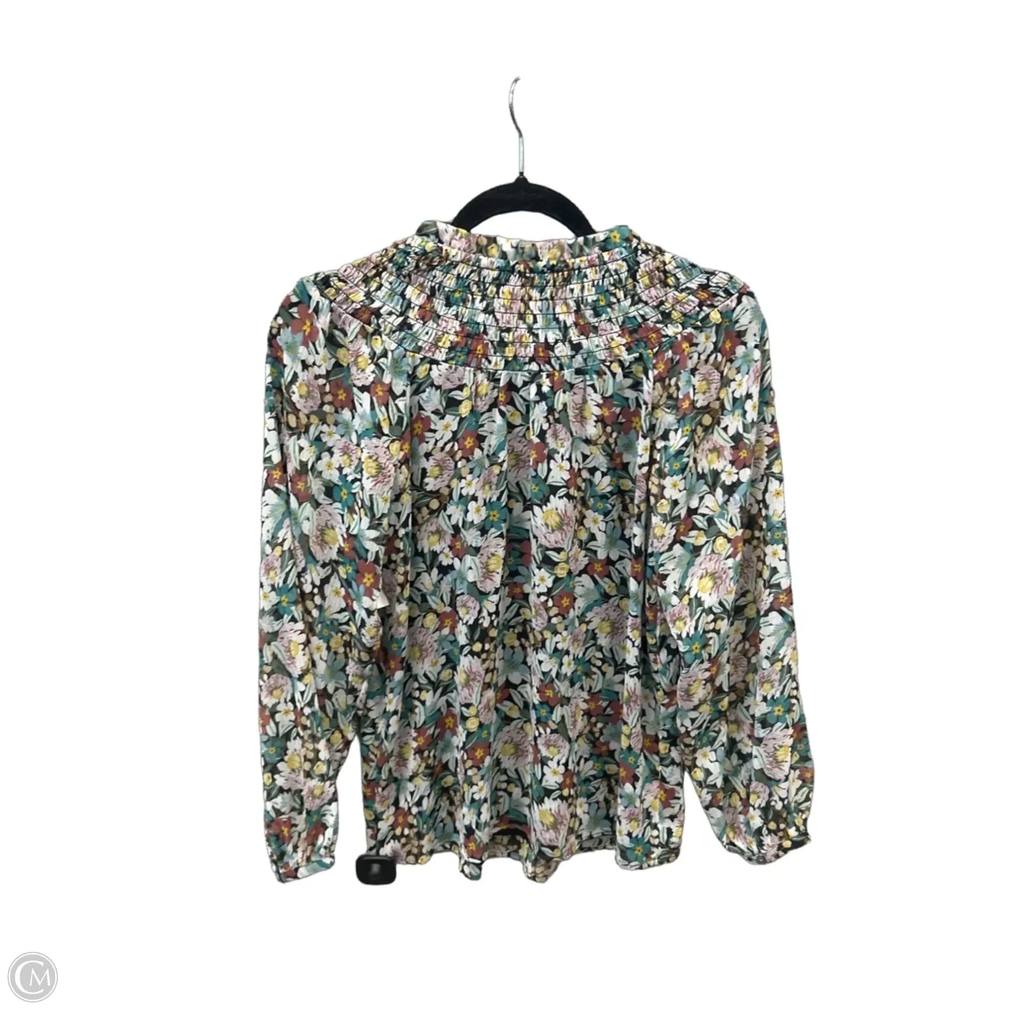 Top Long Sleeve By Loft In Floral Print, Size: Xs