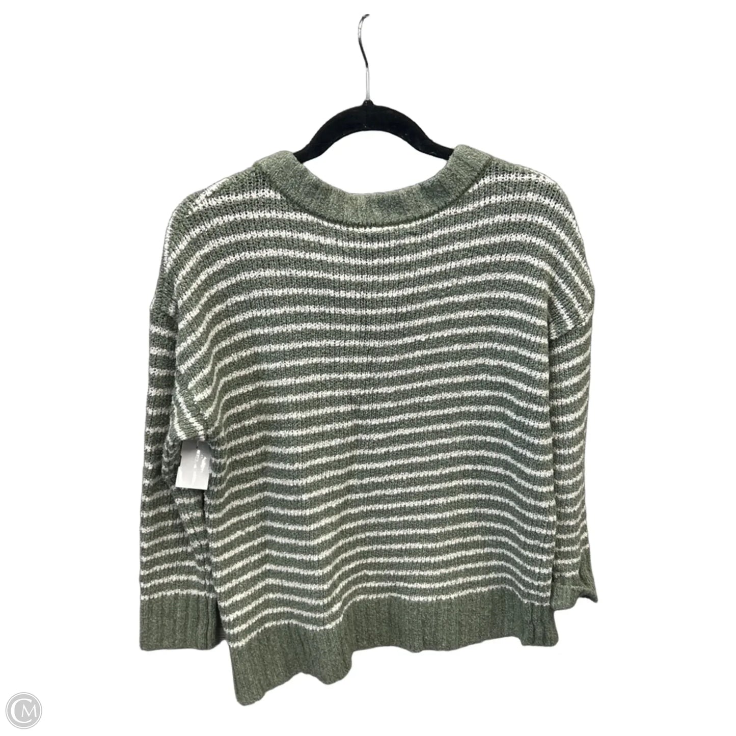 Sweater By American Eagle In Green & White, Size: S