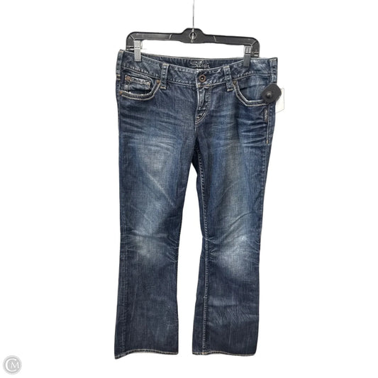 Jeans Boot Cut By Silver In Blue Denim, Size: 12