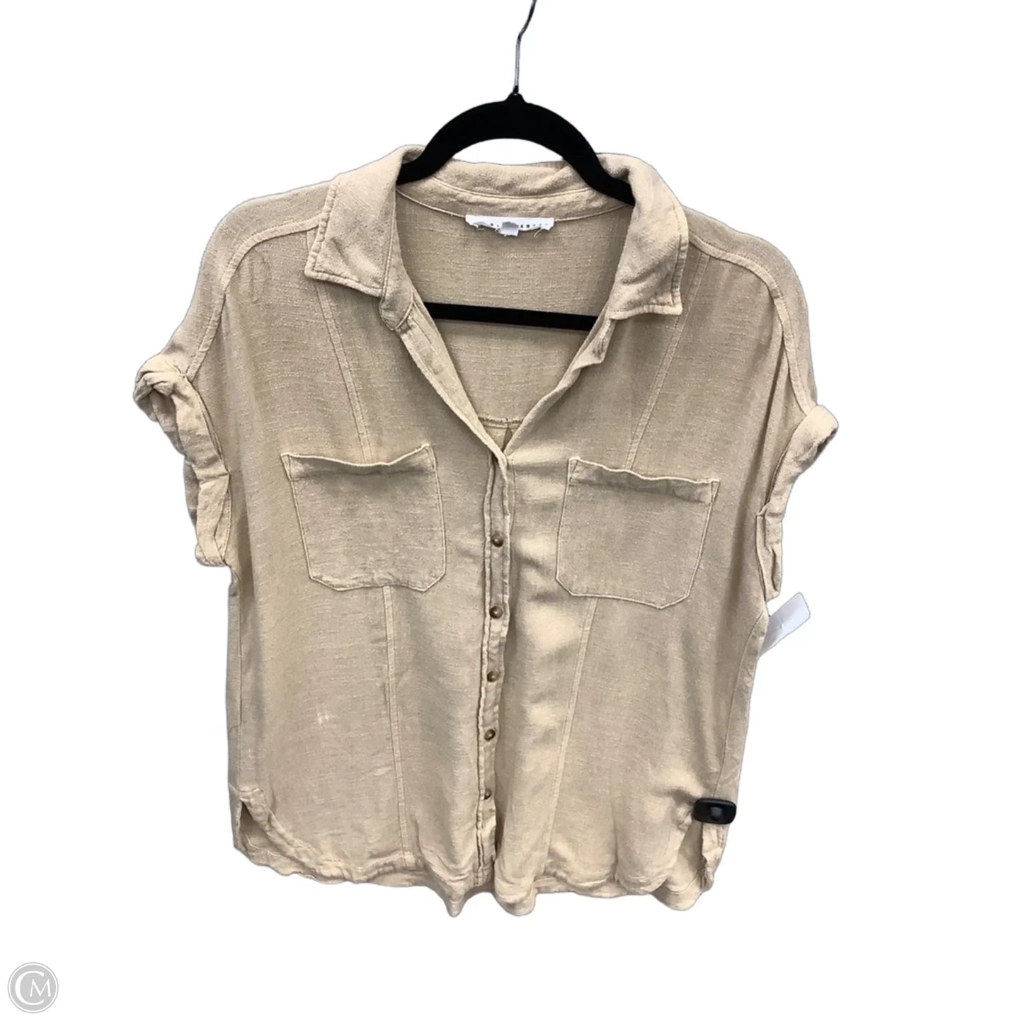 Tunic Short Sleeve By Jane And Delancey In Tan, Size: M