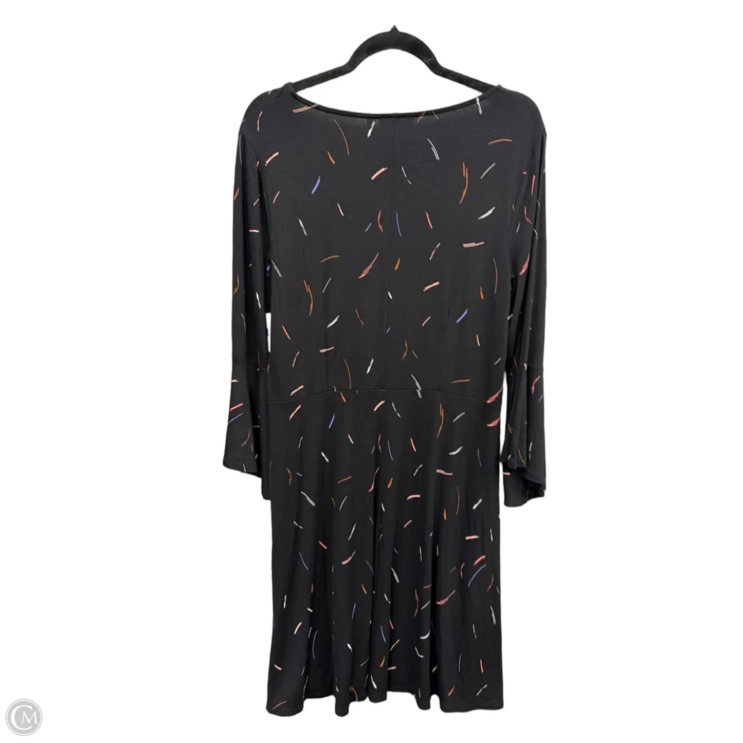 Dress Casual Midi By Apt 9 In Black, Size: L