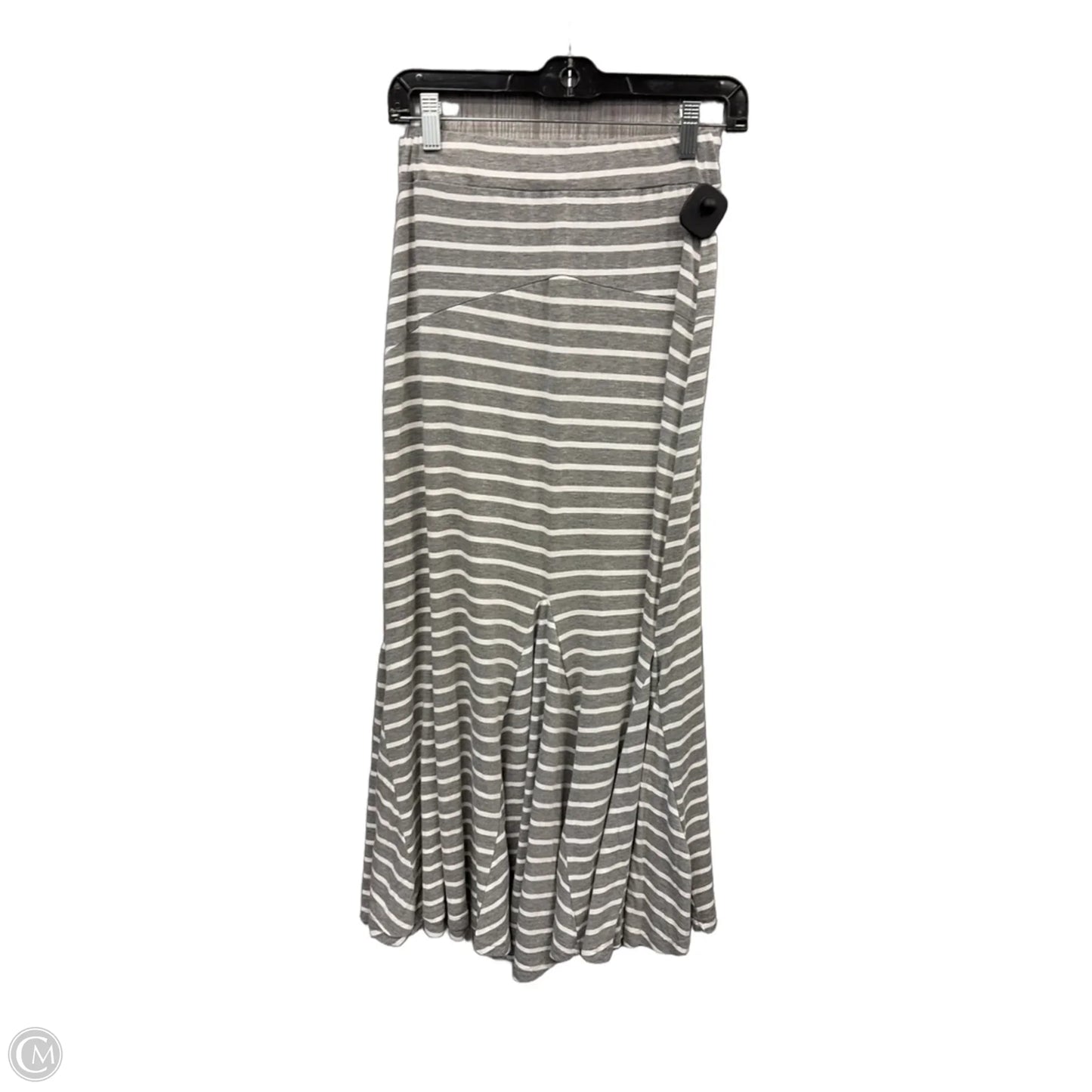 Skirt Maxi By Poof In Grey & White, Size: 4